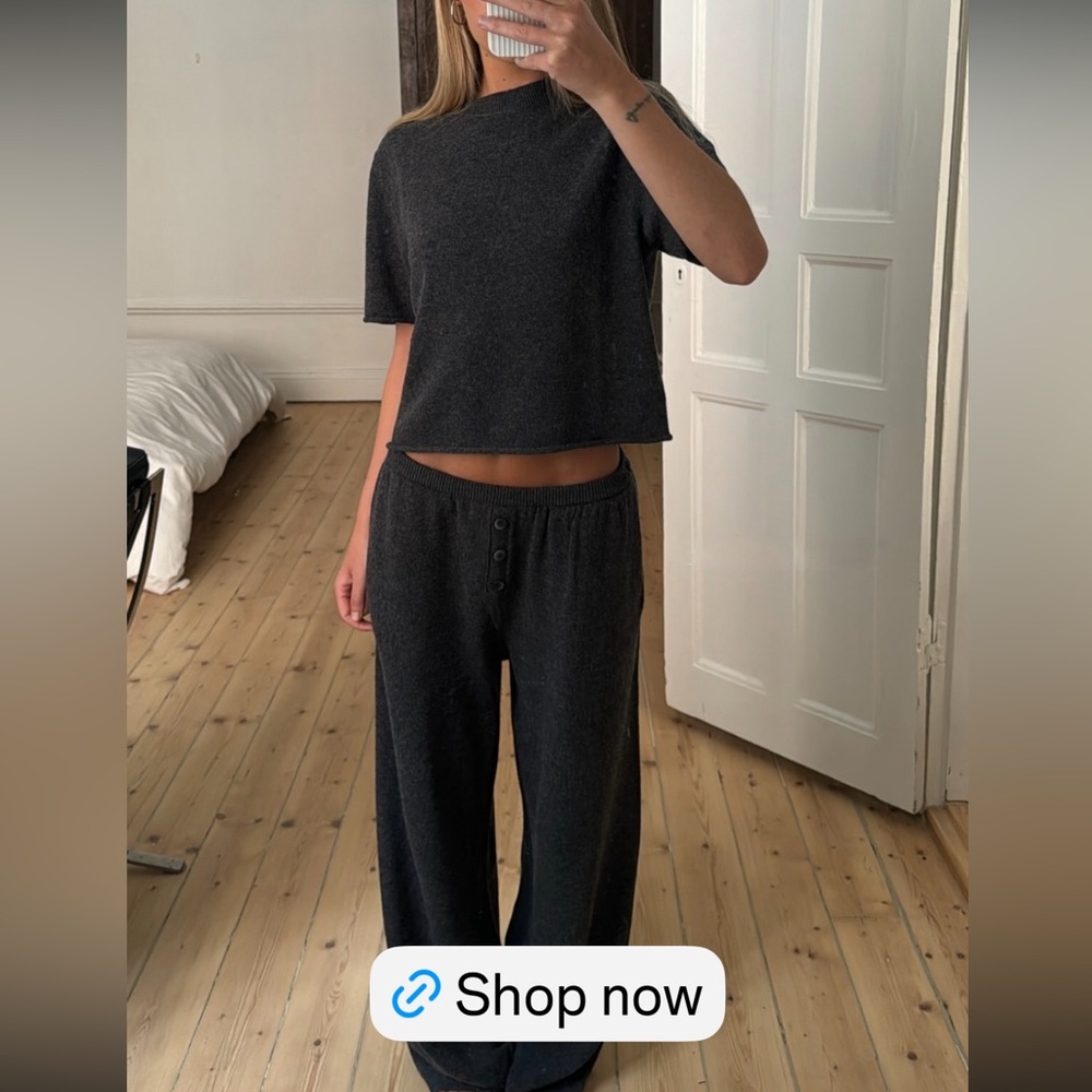 All My Love Ava Top and Kayla Pants in Grey